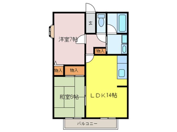 サンライズ住吉の物件間取画像